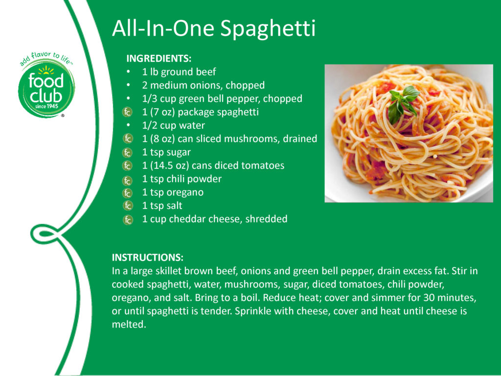 All-In-One Spaghetti Recipe