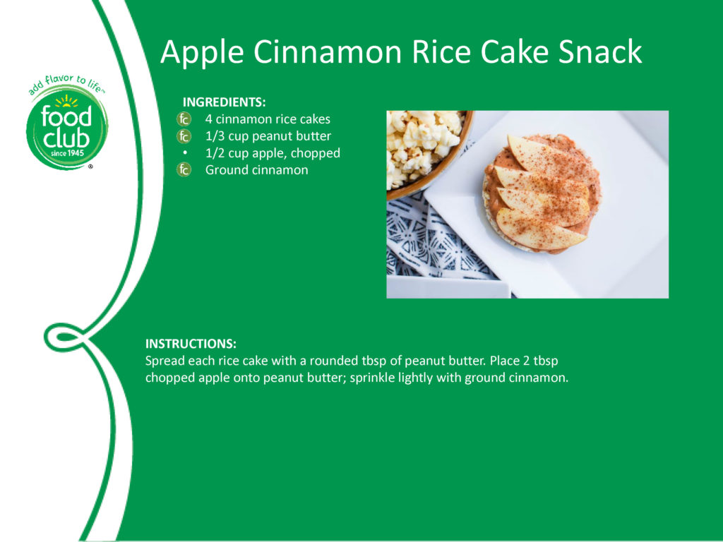 Apple Cinnamon Rice Cake Snack Recipe
