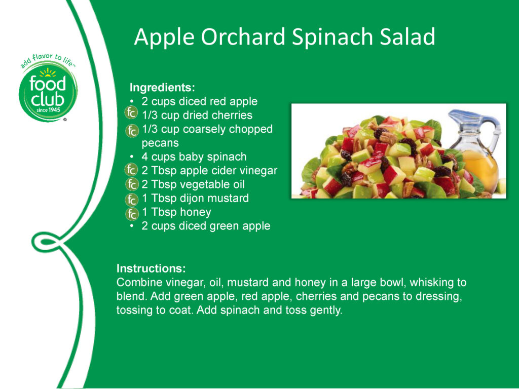 Apple Orchard Spinach Salad Recipe