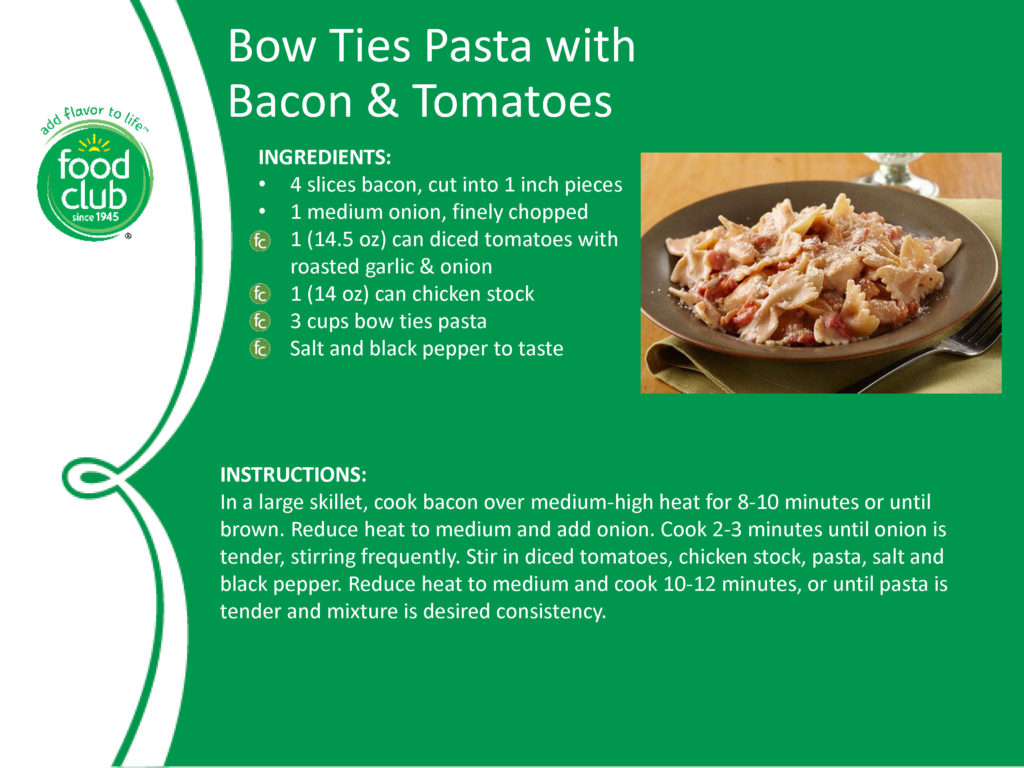 Bow Ties Pasta With Bacon And Tomatoes Recipe