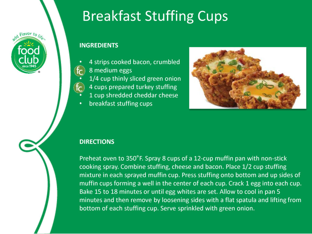 Breakfast Stuffing Cups Recipe