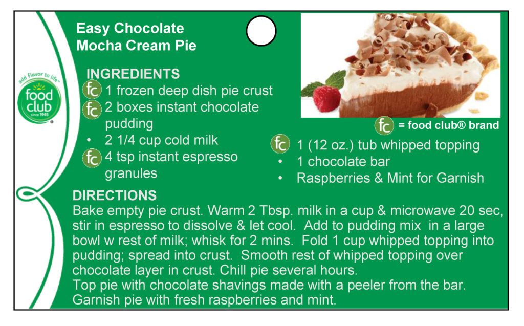 Easy Chocolate Mocha Cream Pie Recipe