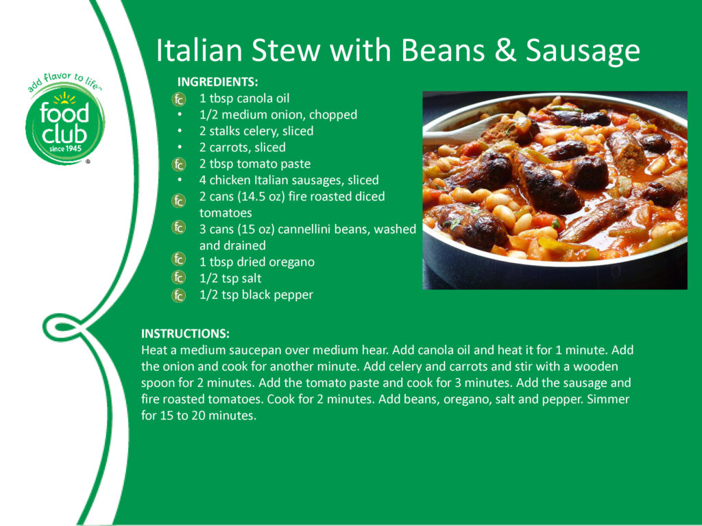 Italian Stew With Beans And Sausage Recipe
