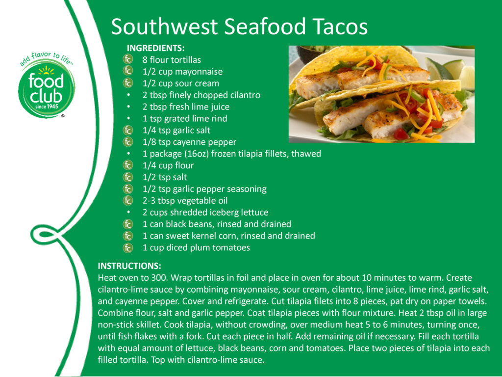 Southwest Seafood Tacos Recipe