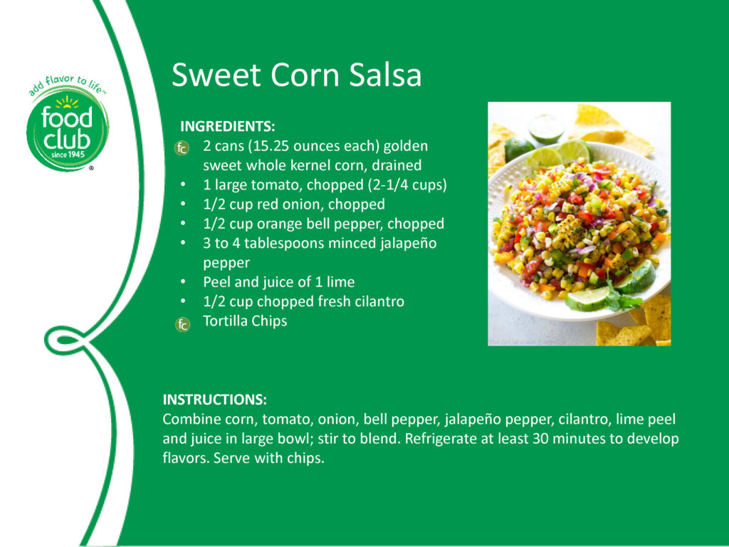Sweet Corn Salsa Recipe
