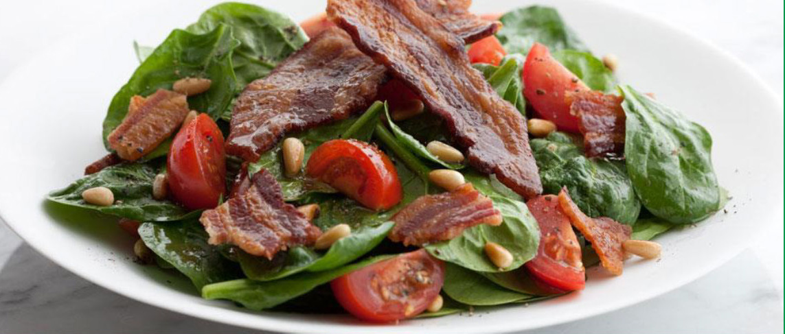 Bacon Tomato Spinach Salad