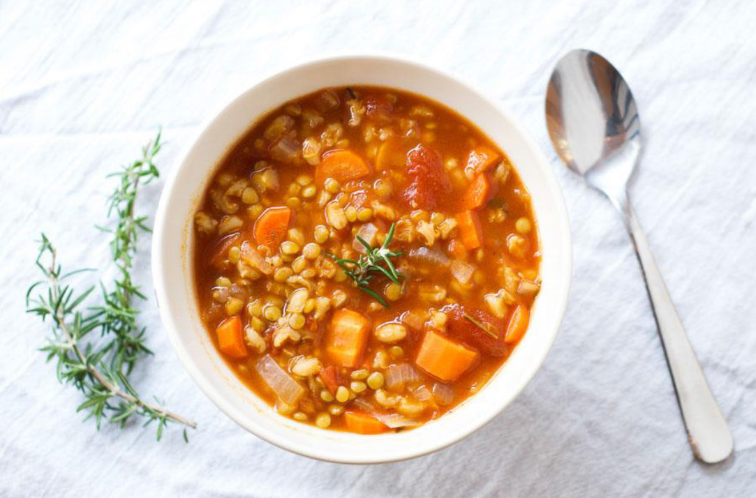 Barley Lentils And Tomatoes