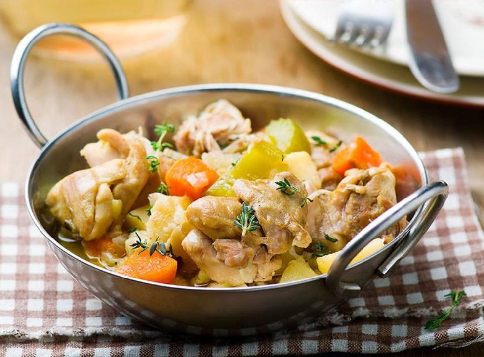 Chicken & Vegetable Fricassee With Dumplings