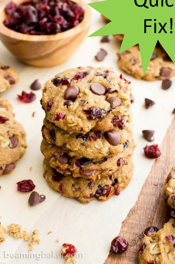 Dried Cranberry & Chocolate Chunk Cookies