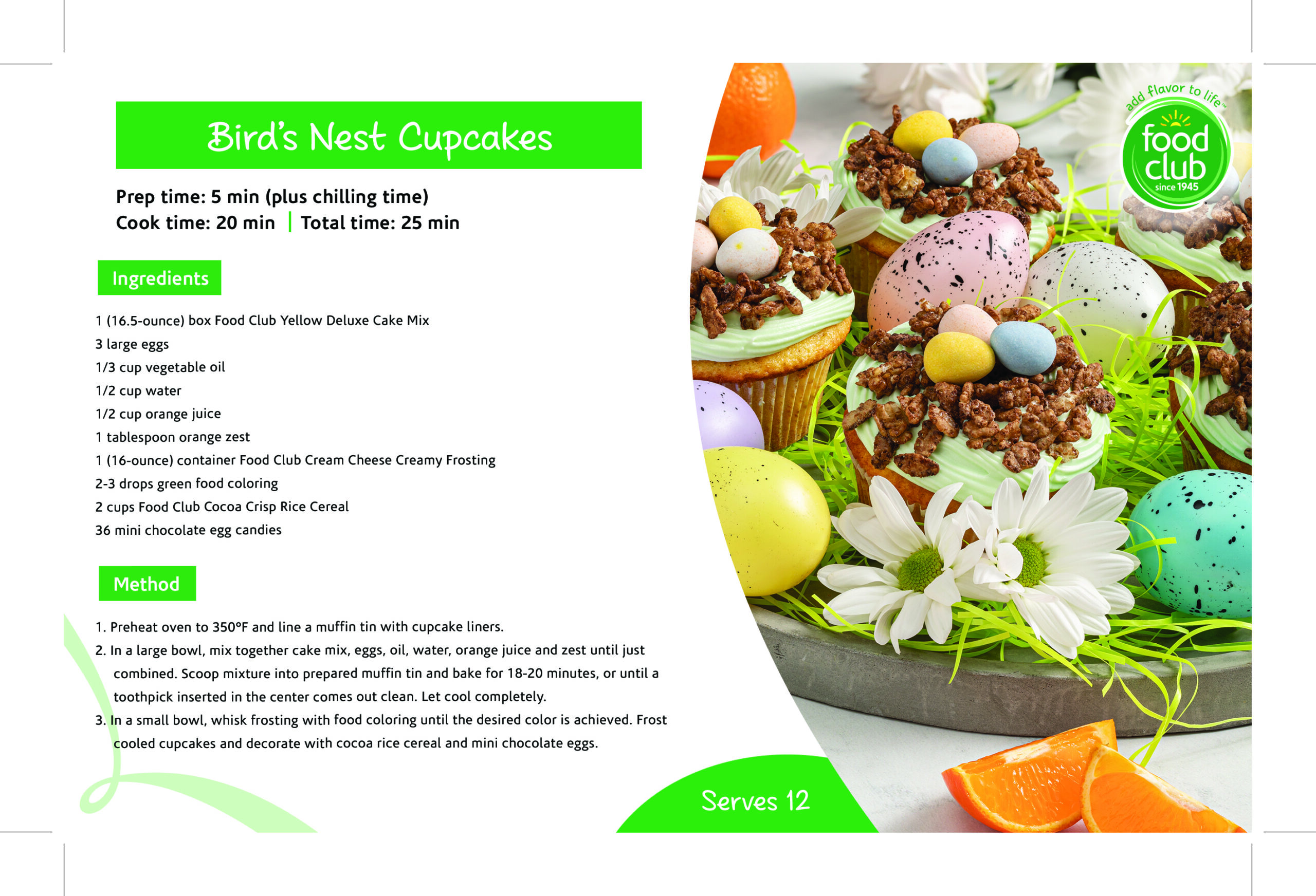 Bird's Nest Cupcakes Recipe