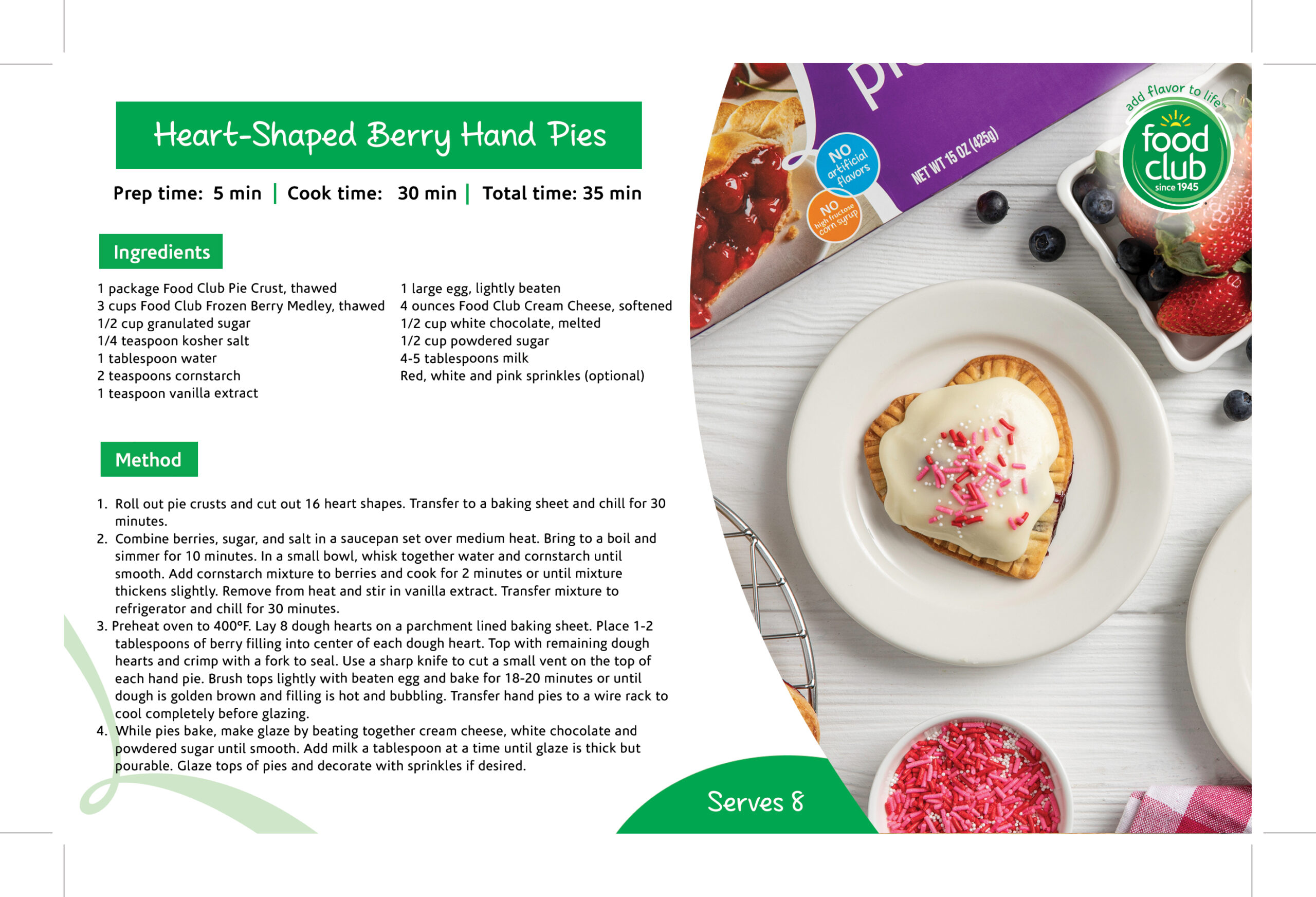 Heart-Shaped Berry Hand Pies Recipe