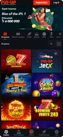 mobile version slots screen